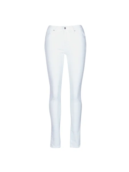 Skinny fit džínsy Levi's 721 s vysokým pásom biela