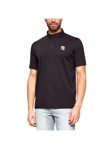 Koszulka polo Karl Lagerfeld czarna