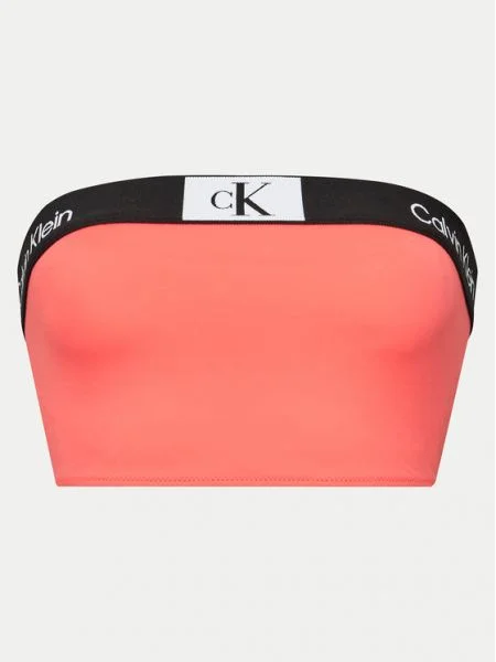 Calvin Klein Swimwear Bikini partea de sus Coral roz