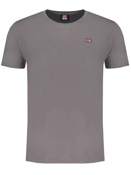Scurt tricou Norway 1963 cu mâneci scurte gri