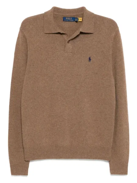 Pulover Polo Ralph Lauren tricotate maro