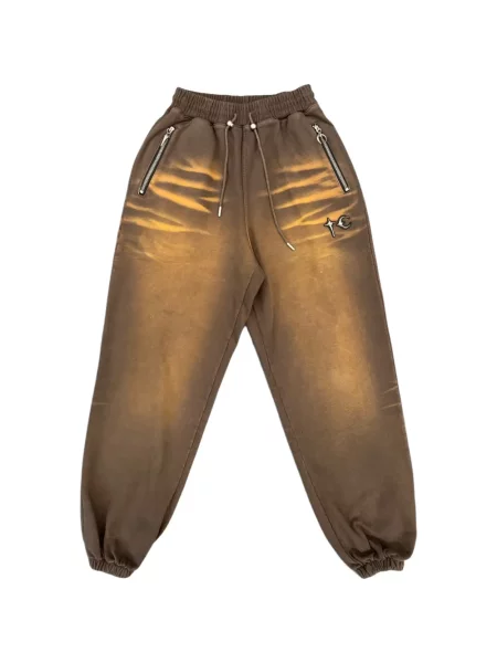 Pantaloni Thug Club alergare maro