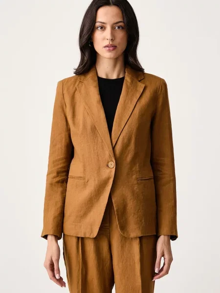United Colors of Benetton sacou pentru femei din in maro