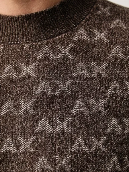 Armani Exchange pulóver férfi barna