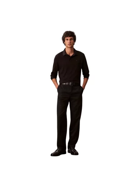 Calvin Klein longsleeve gładki czarny