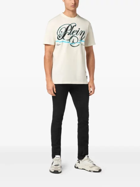 Tricou Philipp Plein alb
