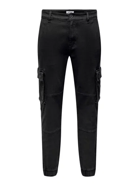 Only & Sons Pantaloni cu Calle' negru