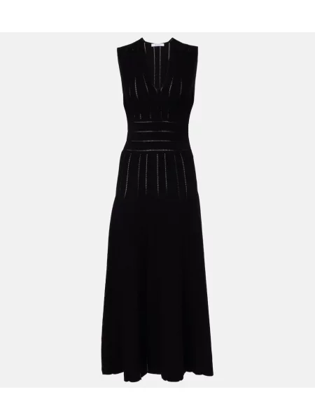 Rochie maxi Max Mara tricotate de costum negru