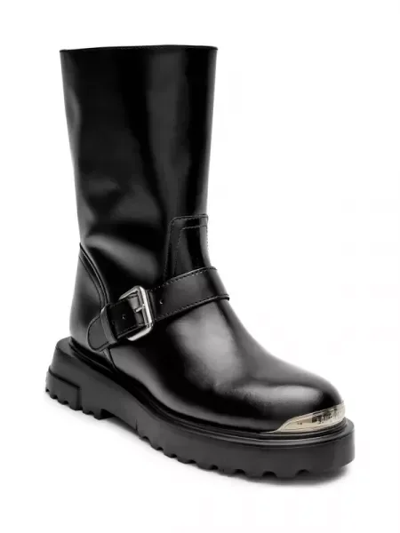 Love Moschino De piele botine negru