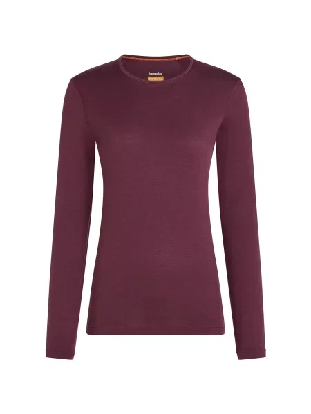 ICEBREAKER Tricou funcțional Oasis burgundy roșu