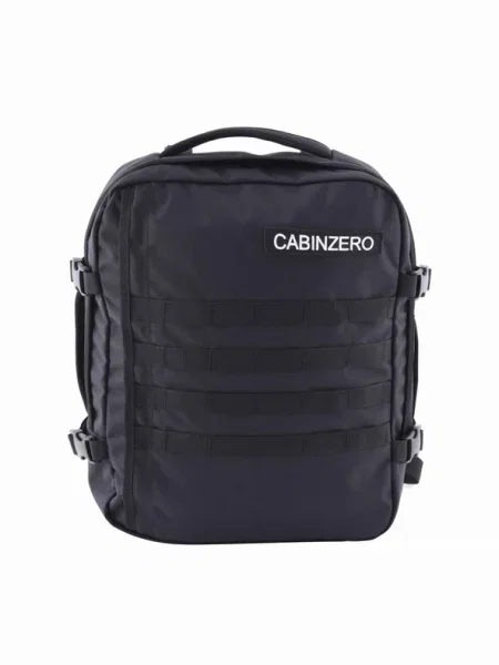 CabinZero Military 28 l túra hátizsák abszolút fekete. Méret: 28 l fekete