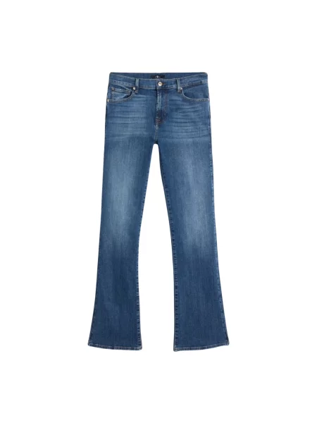 7 For All Mankind Jeansy Flare blau niebieskie