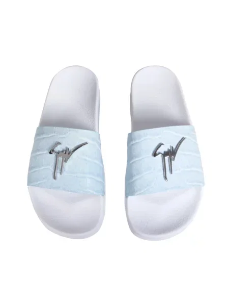 Klapki Giuseppe Zanotti niebieskie