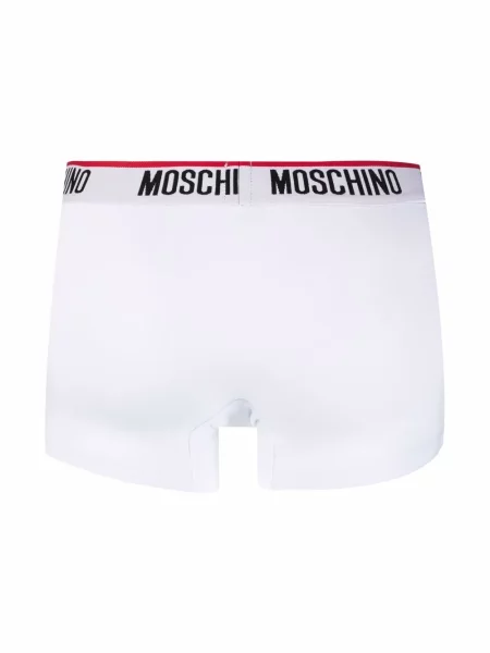 Boxeralsó Moschino autogrammal fehér