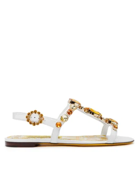 Dolce&Gabbana Sandale alb