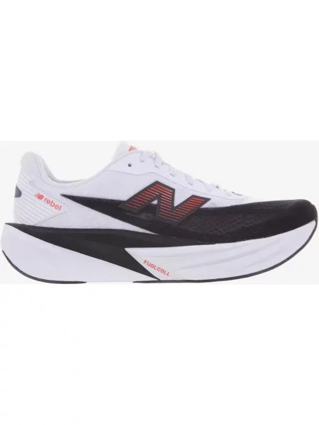 Buty do biegania New Balance FuelCell Rebel v5 czarny czerwony 40 biały