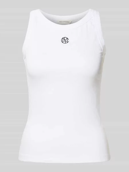 Top Msch Copenhagen prążkowany biały