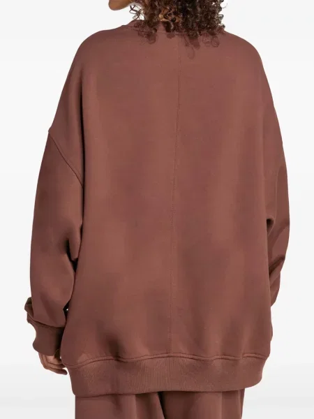 Spodnie Adidas z nadrukiem z dżerseju teddy białe