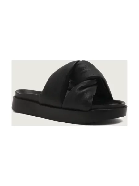 INUIKII De piele șlapi negru