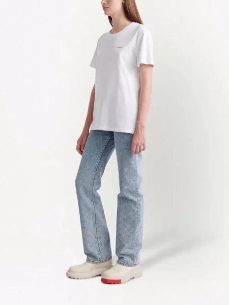 Φλοράλ μπλούζα Off-white λευκό