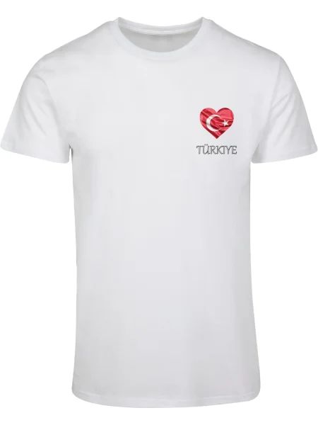 Merchcode Tričko Football Turkey červená / černá bílá
