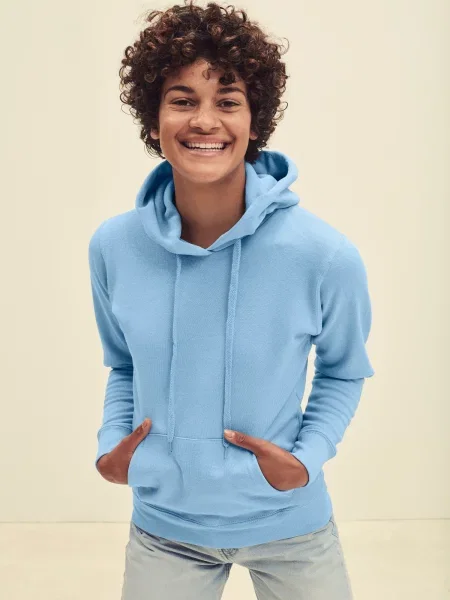 Bluza Fruit Of The Loom s kapuco modra