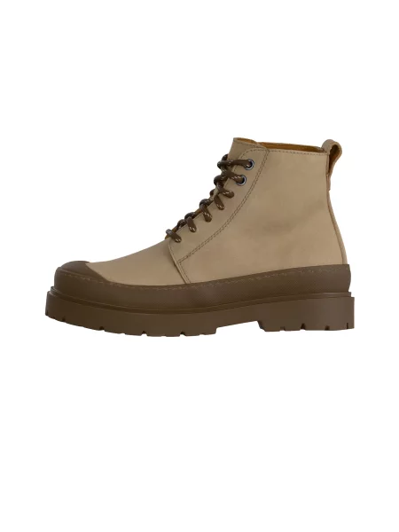 BIRKENSTOCK Ghete cu șireturi Prescott cappuccino / închis maro