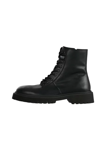 Blauer.USA Cizme cu șireturi negru