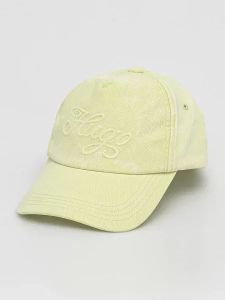 Hugo Blue czapka z daszkiem zielony gładka niebieska