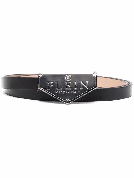 Curea Philipp Plein din piele negru