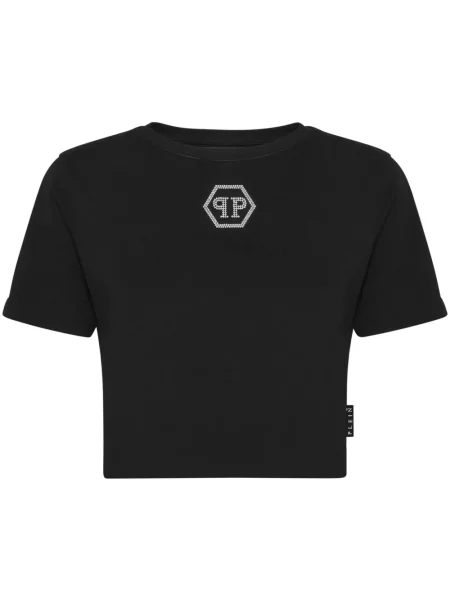 Kryształ górski koszulka Philipp Plein czarna
