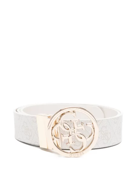 Remen Guess sa kopčom s autogramom siva