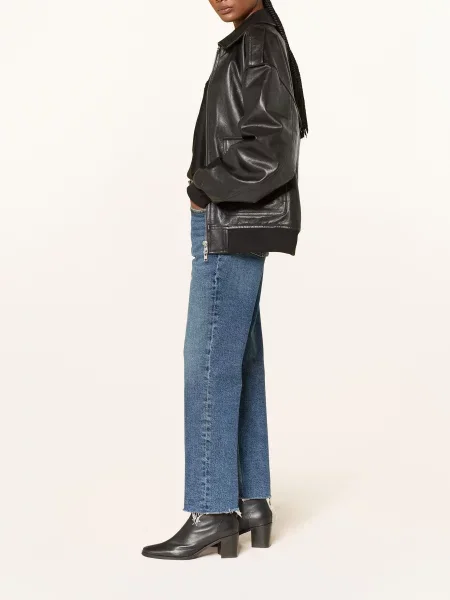 Agolde Jeansy Straight Valen blau