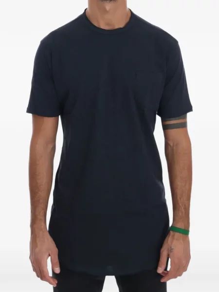 Tricou Daniele Alessandrini cu decolteu rotund albastru
