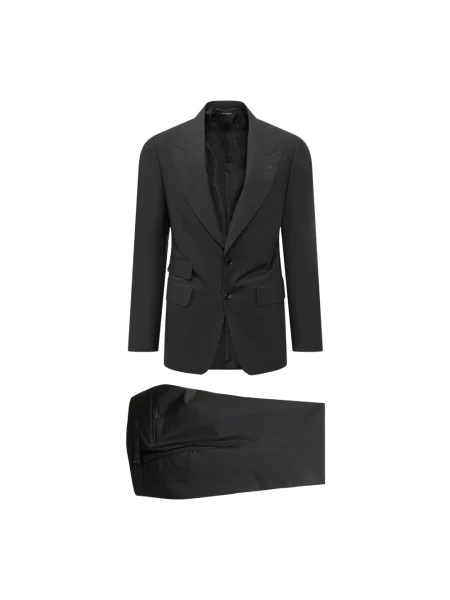 Garnitur Tom Ford wełniany garniturowy czarny