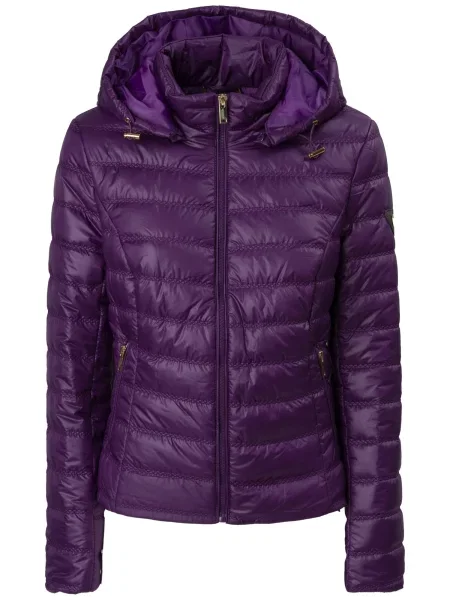 Influencer Geacă de iarnă mov închis