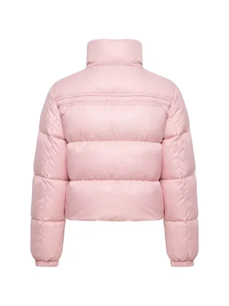 Scurt geacă cu puf Moncler roz