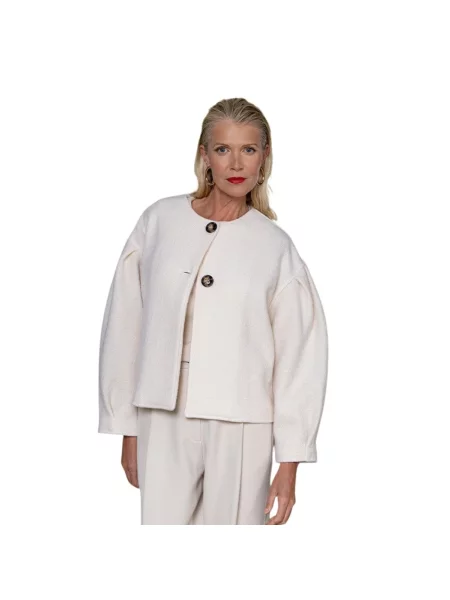 Kurtka Chie Mihara wełniana biała