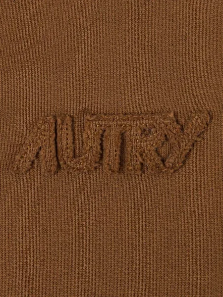 Pantaloni Autry cu broderie maro