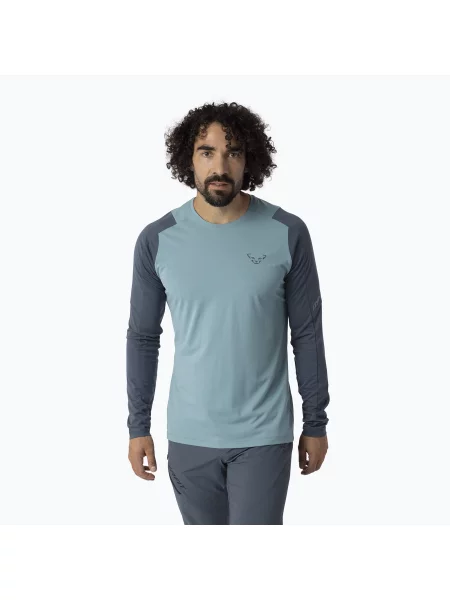 Tricou de trekking pentru bărbați DYNAFIT Transalper smoke albastru