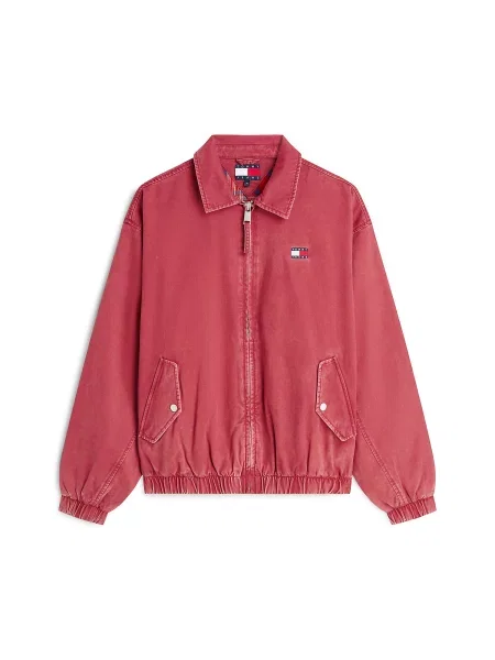 Tommy Jeans Geacă de primăvară-toamnă deschis roșu