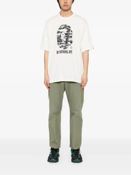 Tricou A Bathing Ape® cu imagine alb