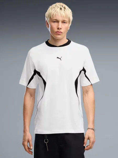 Футболка PUMA Sport Relaxed Blocking комбінований верх білий