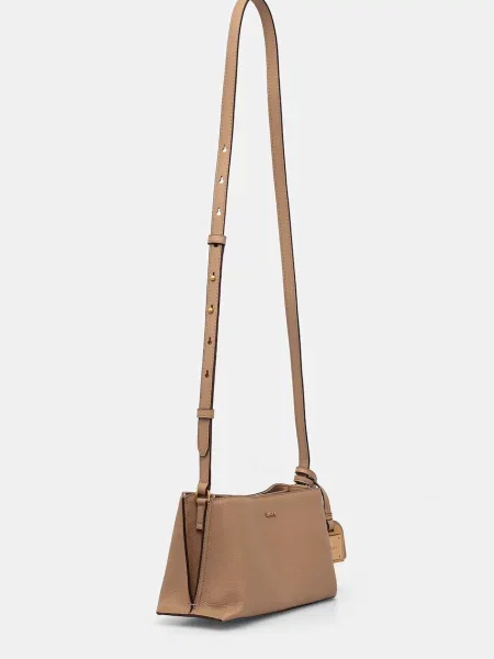 DKNY geantă crossbody de damă din piele bej