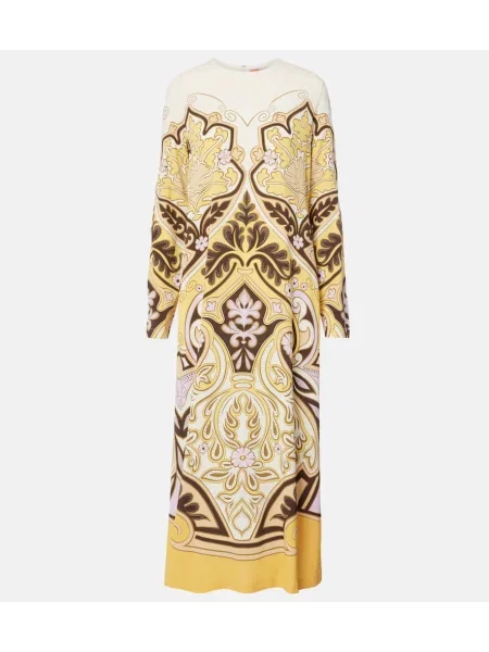 Rochie maxi La Doublej cu imagine de costum