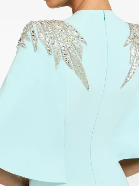 Rochie maxi Jenny Packham de costum albastru