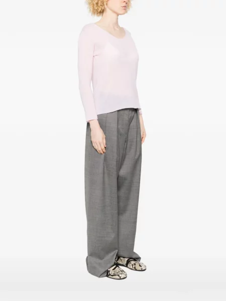 Pulover Beyou cu decolteu în V roz