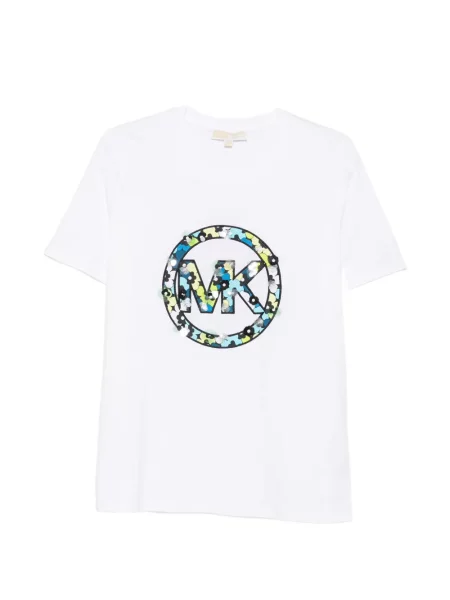 Tricou Michael Kors cu paiete alb