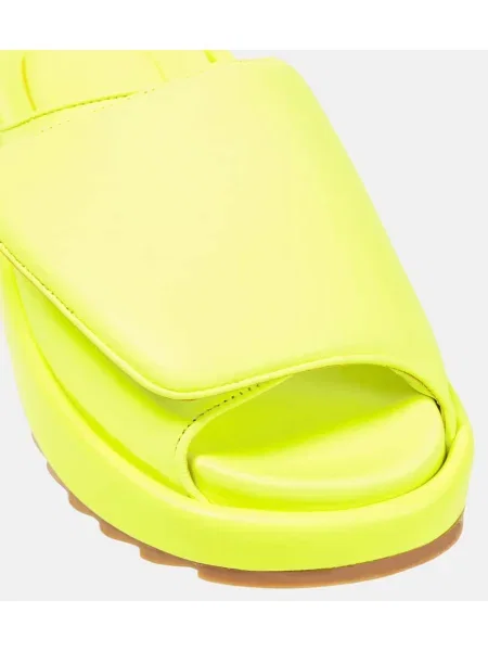 Sandale Gia Borghini din piele galben