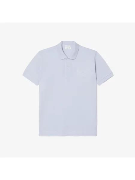 Lacoste Koszulka Polo O Klasycznym Kroju Z Tłoczonym Logo niebieski